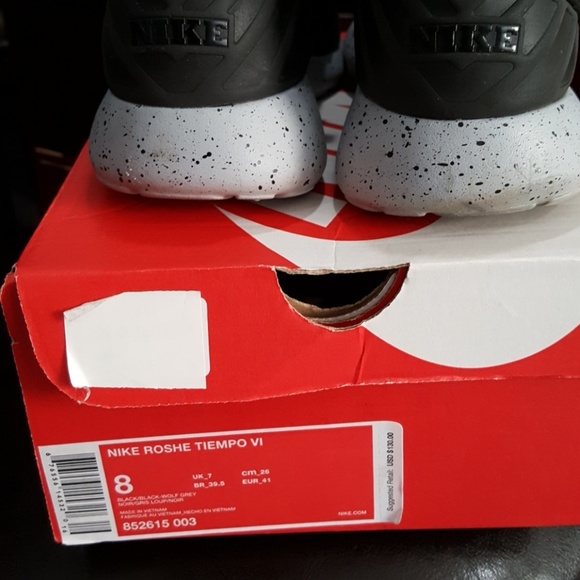 Nike Black Leather Roshe Unisex - Picture 2 of 4